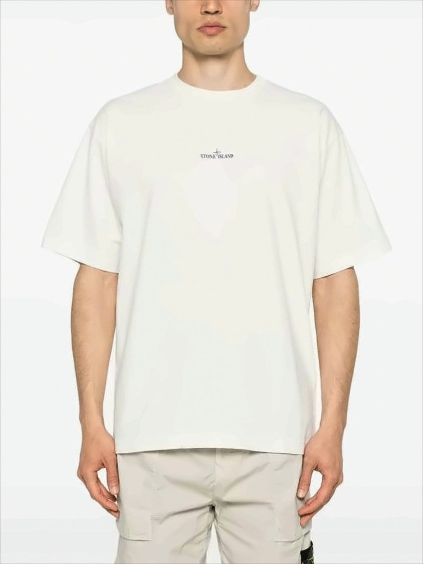 Short-Sleeve T-Shirt with Minimalist Design and Logo Graphics