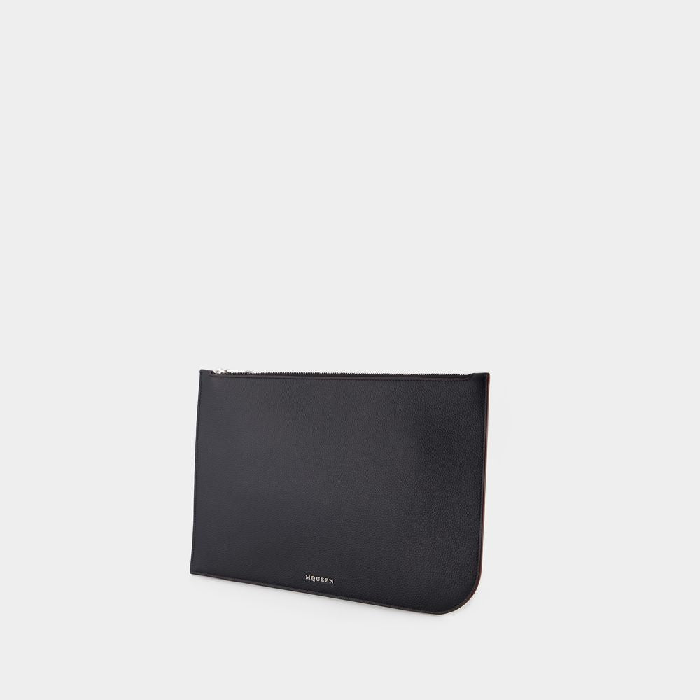 L Sling Crossbody - Leather - Black
