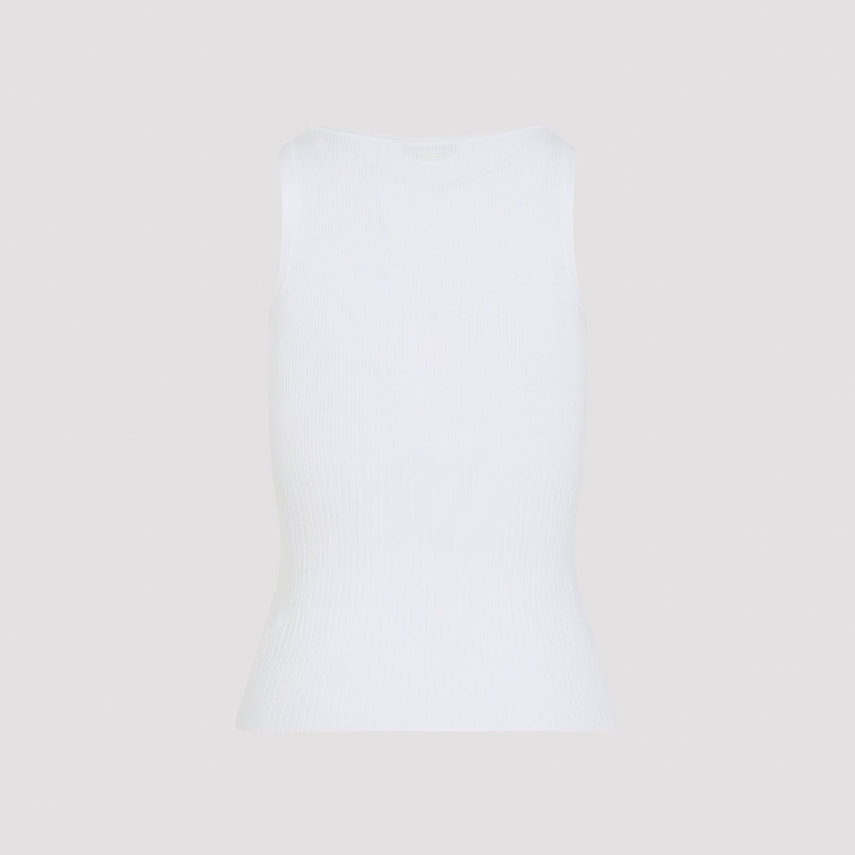 Fitted Viscose Blend Sleeveless Top