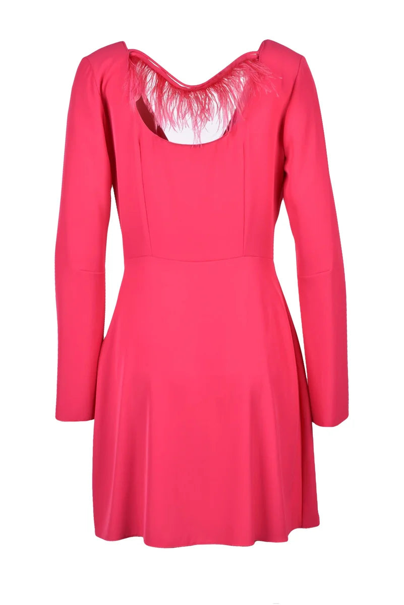 Flared Dress Zipper - Fuchsia