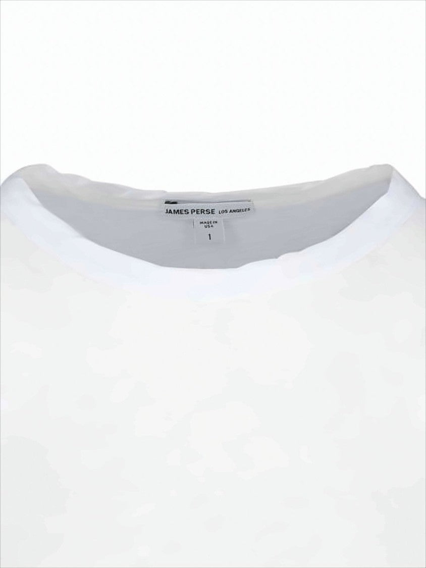 Long-Sleeve White Velvet Top