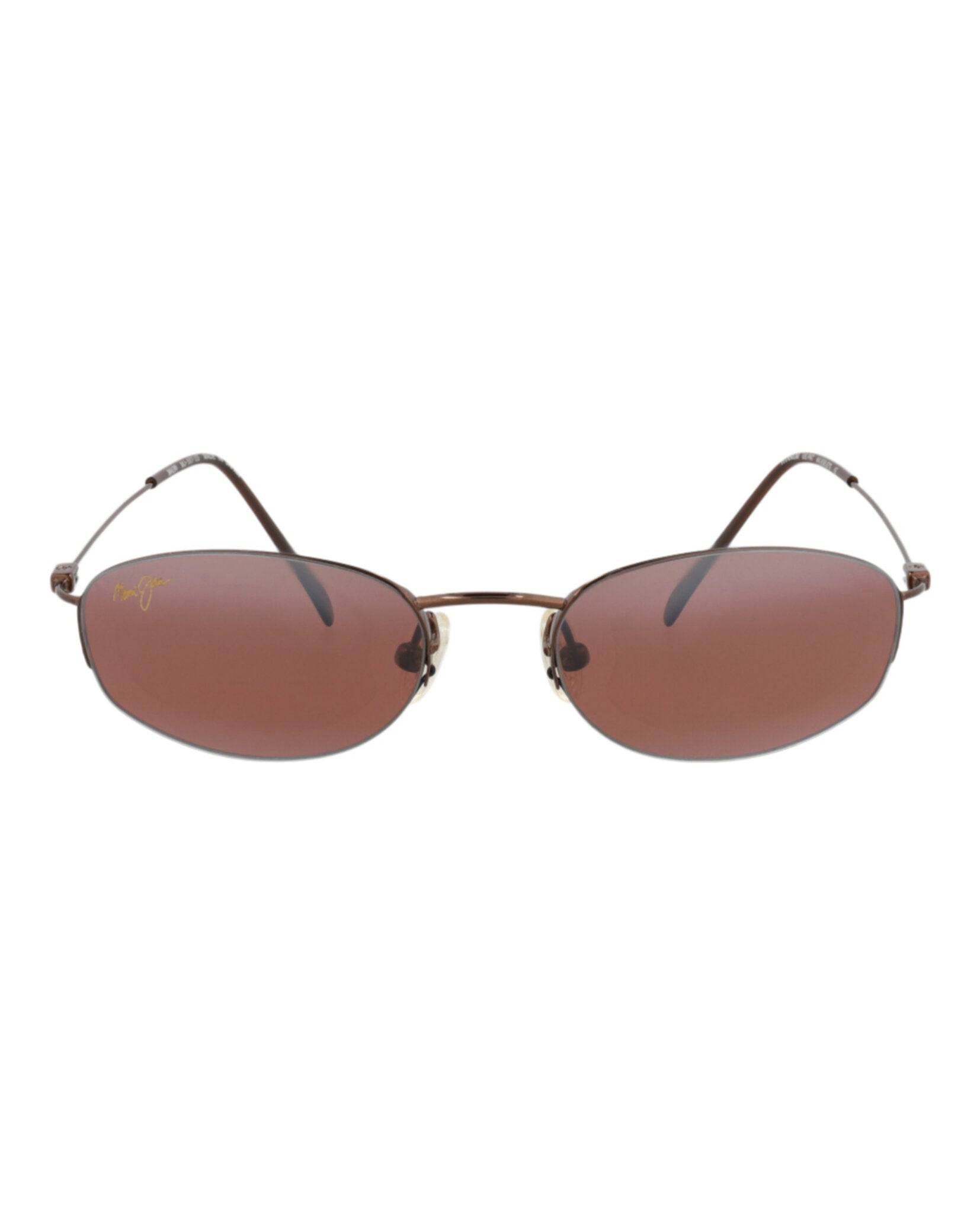Round-Frame Titanium Alloy Sunglasses