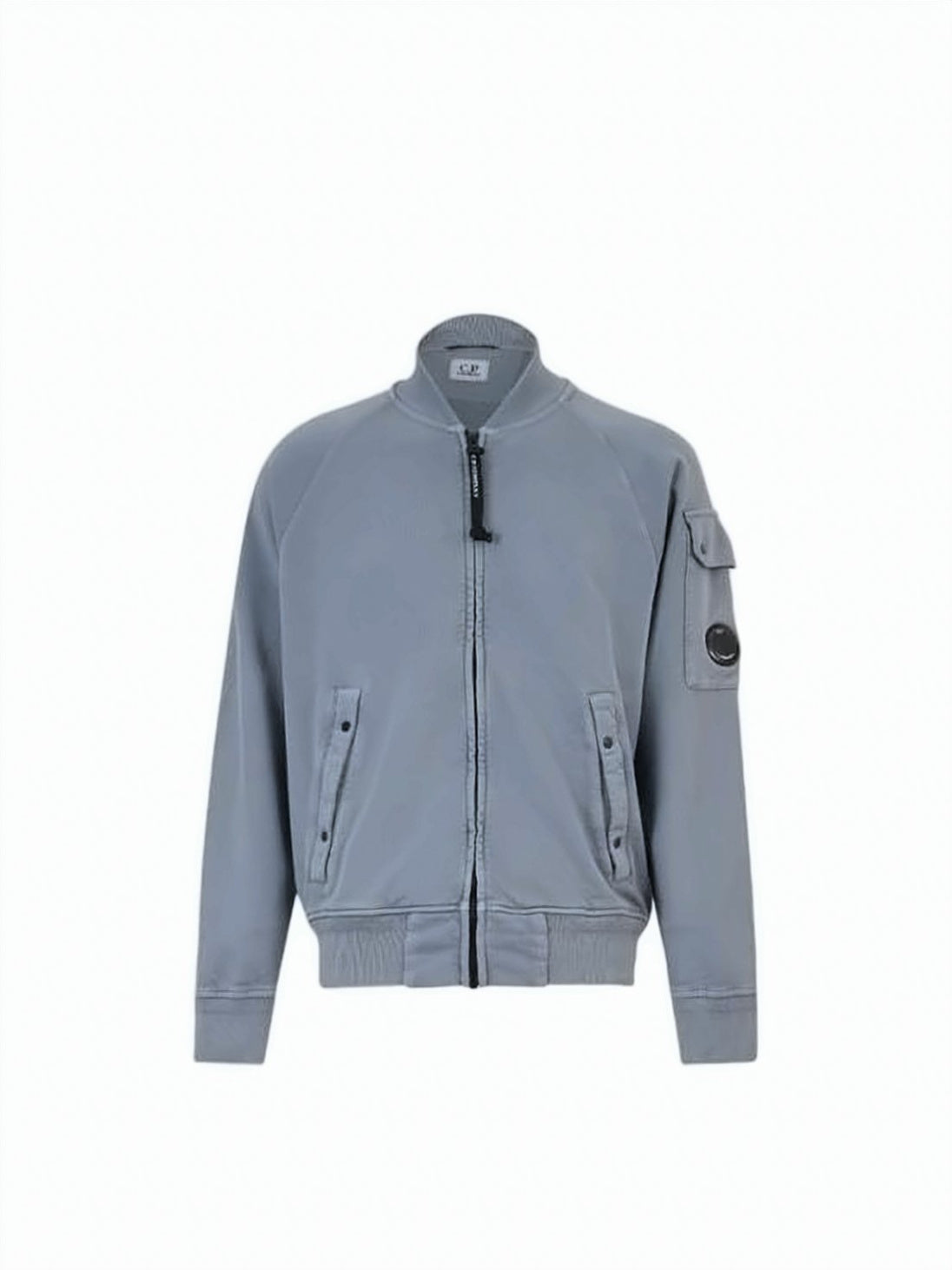 Casual Utilitarian Jacket with Front Zipper
