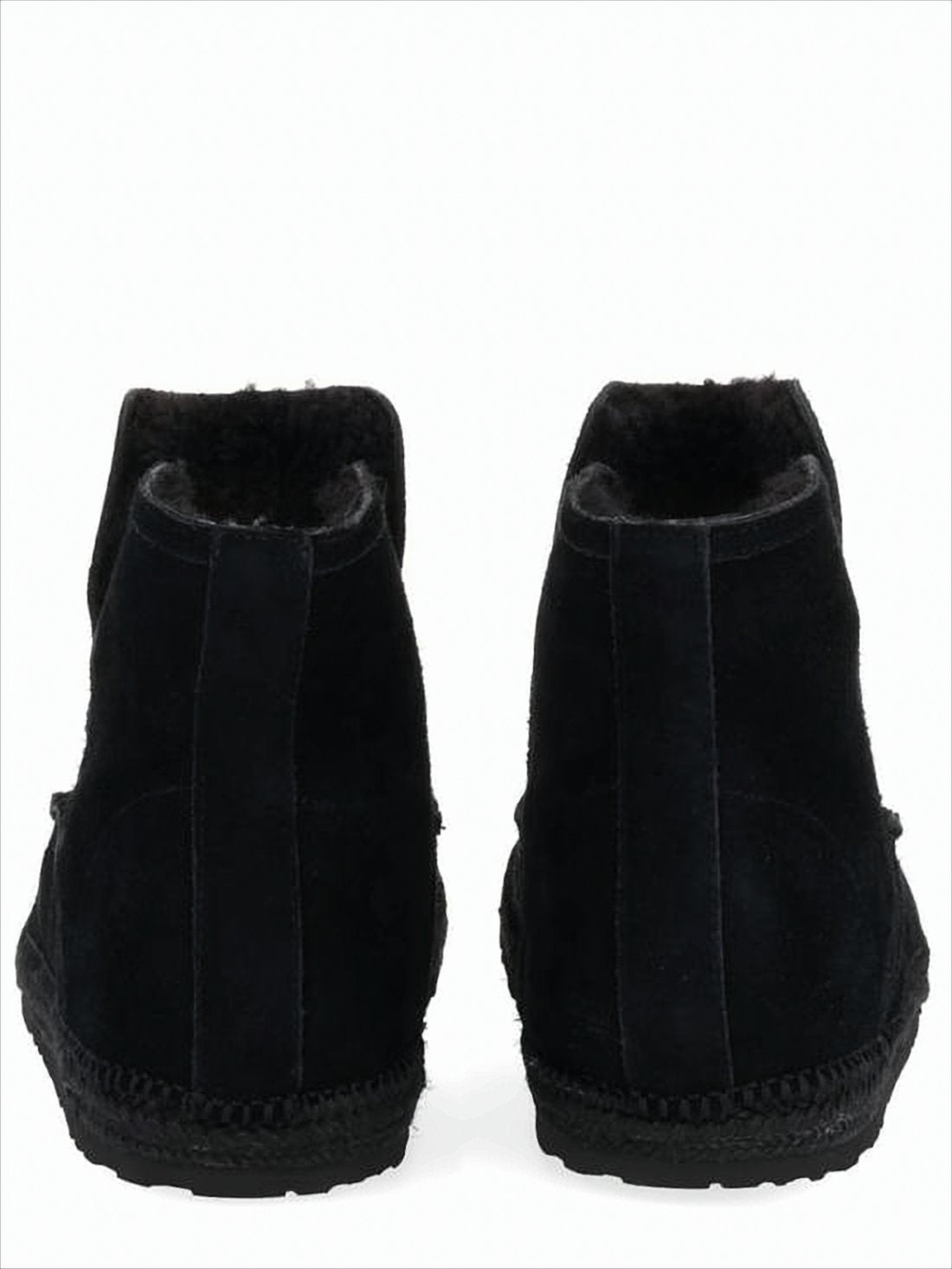 Soft Suede-Like Black Boots