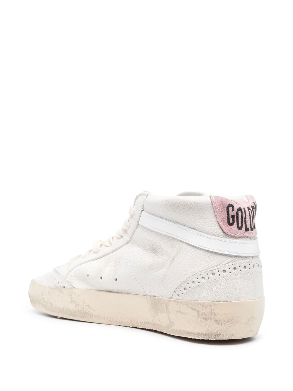 Mid-Top Sneakers with Distressed Sole