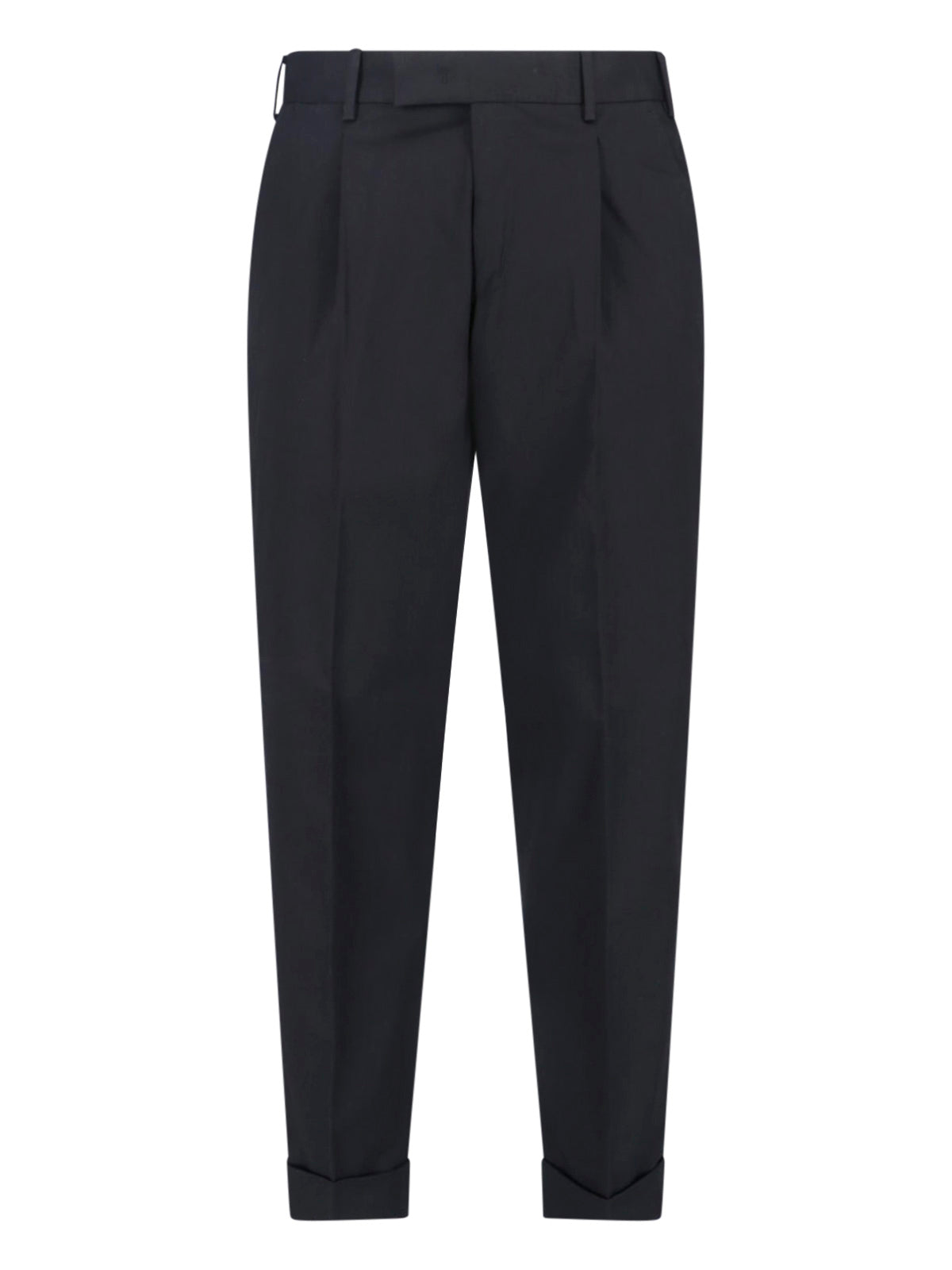 Tailored Black Trousers With Straight Leg Silhouette