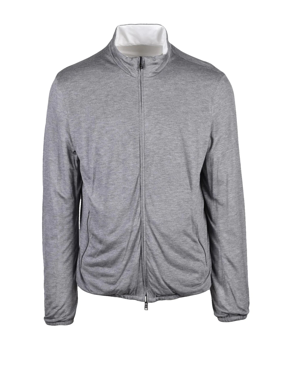 White Polyester Men Nylon Jacket