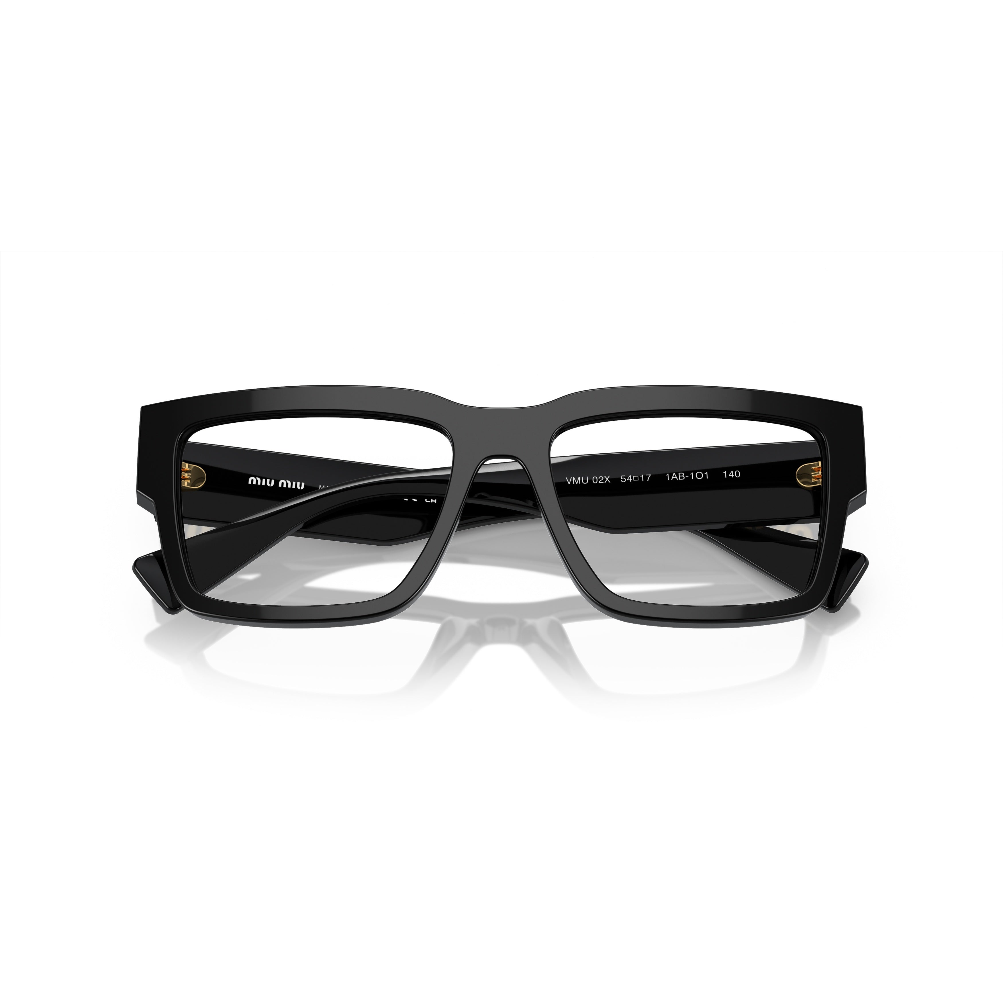0mu 02xv Oversized Rectangular Acetate Sunglasses with Gold-tone Accents