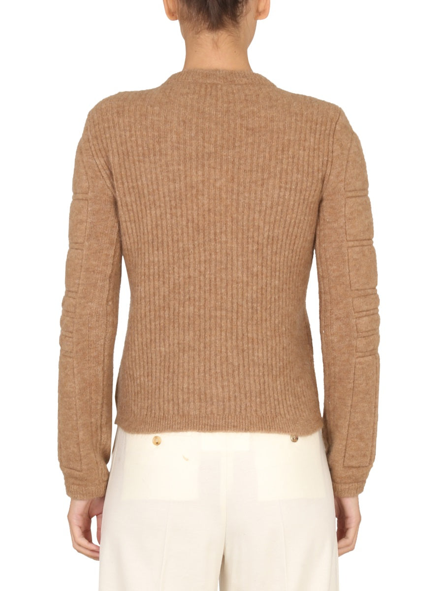 Stretch Mohair Yarn Knit Sweater