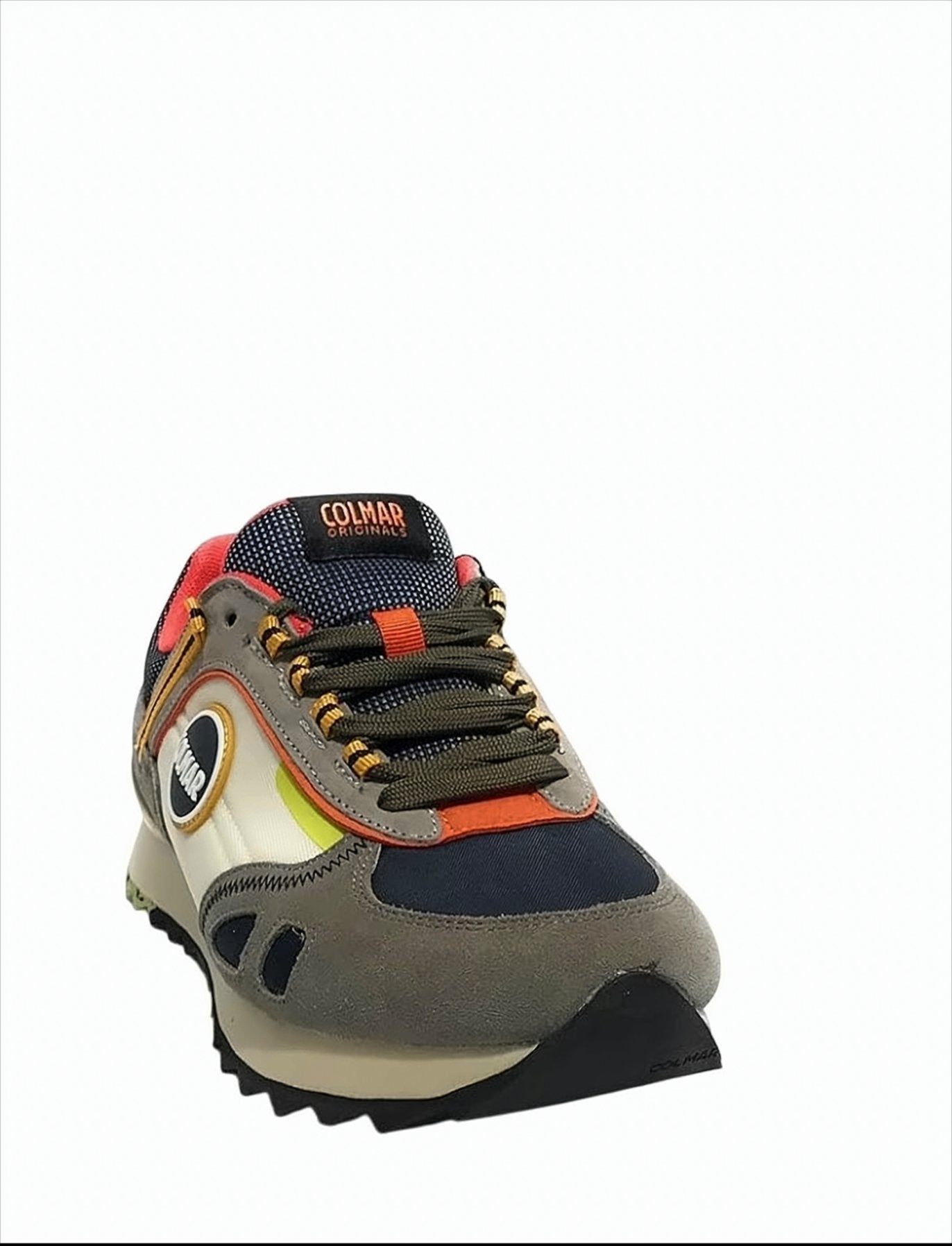 Textured Nylon And Suede Sneakers