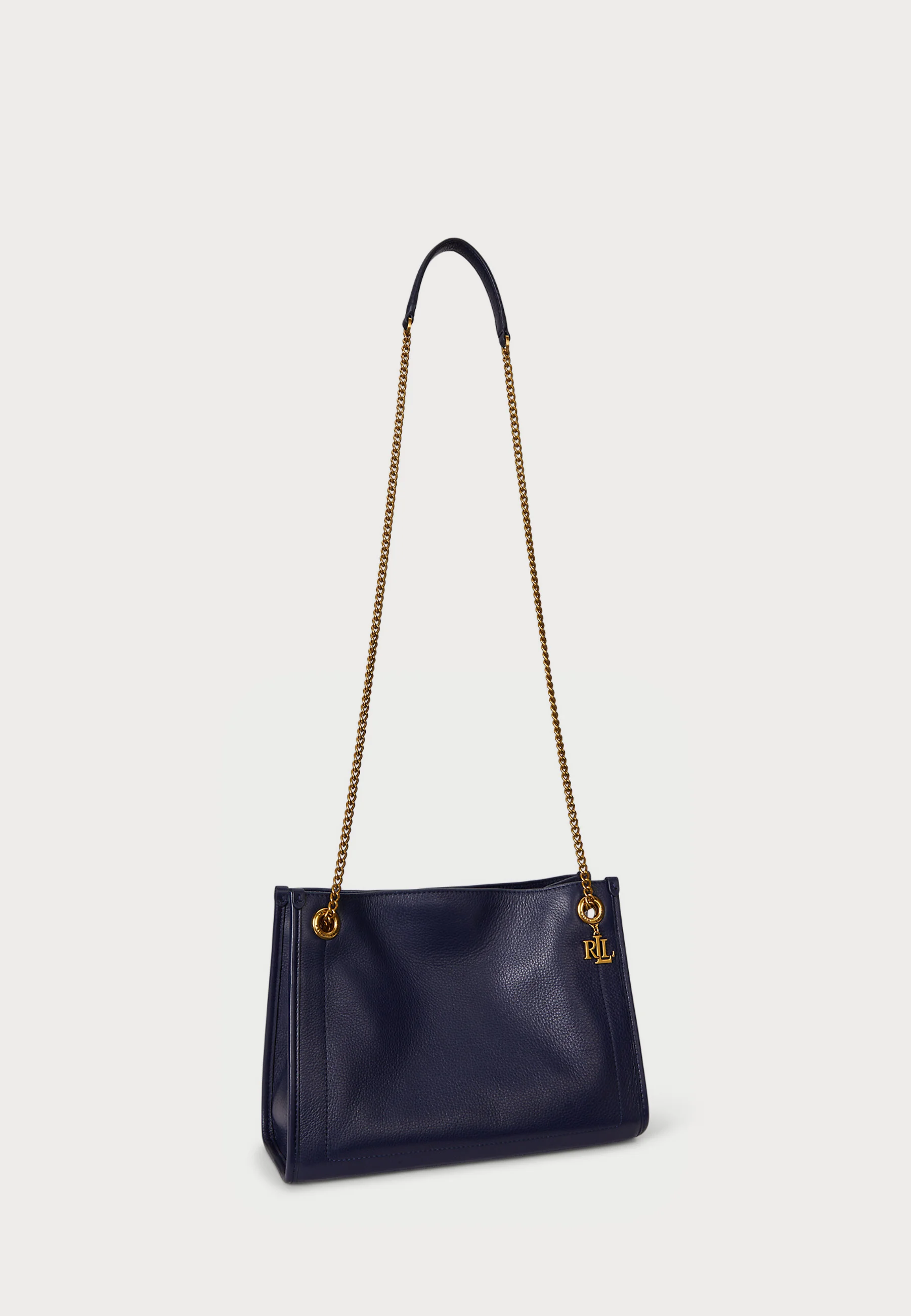 Navy Blue Brdly Medium Cotton Bag