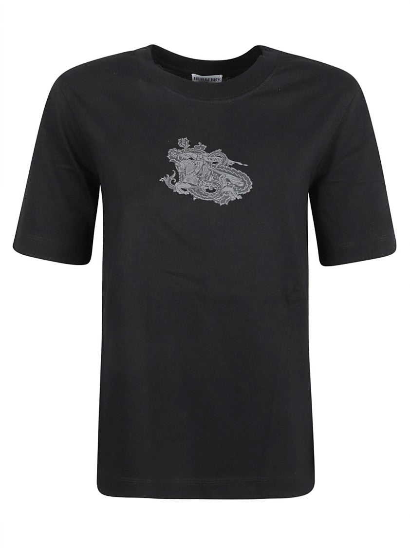 Relaxed-Fit Black T-Shirt With Graphic Design