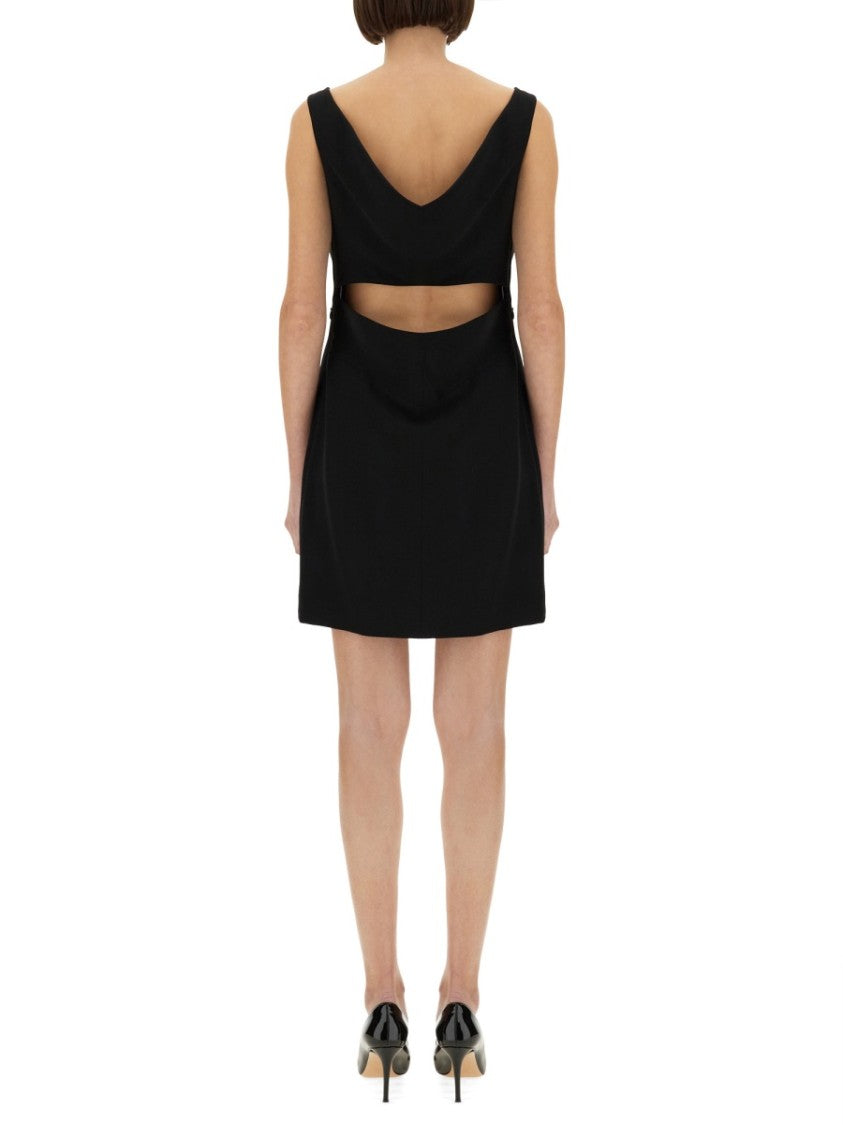 Crepe And Satin Dress