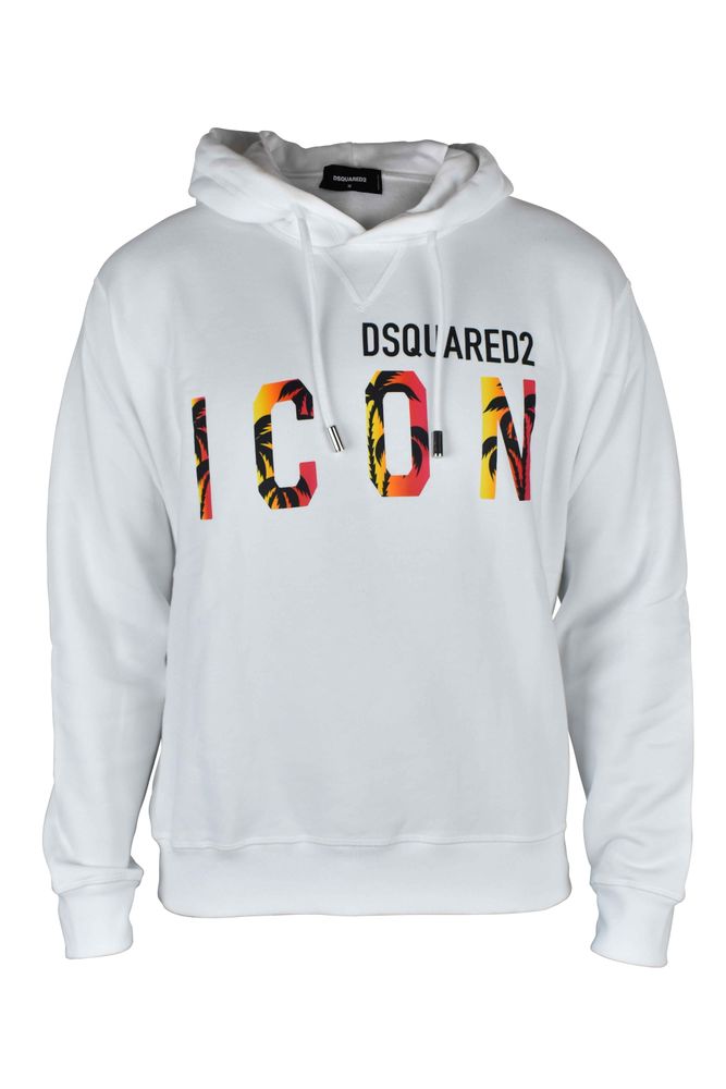 Hooded Sweatshirt With Palm Graphic