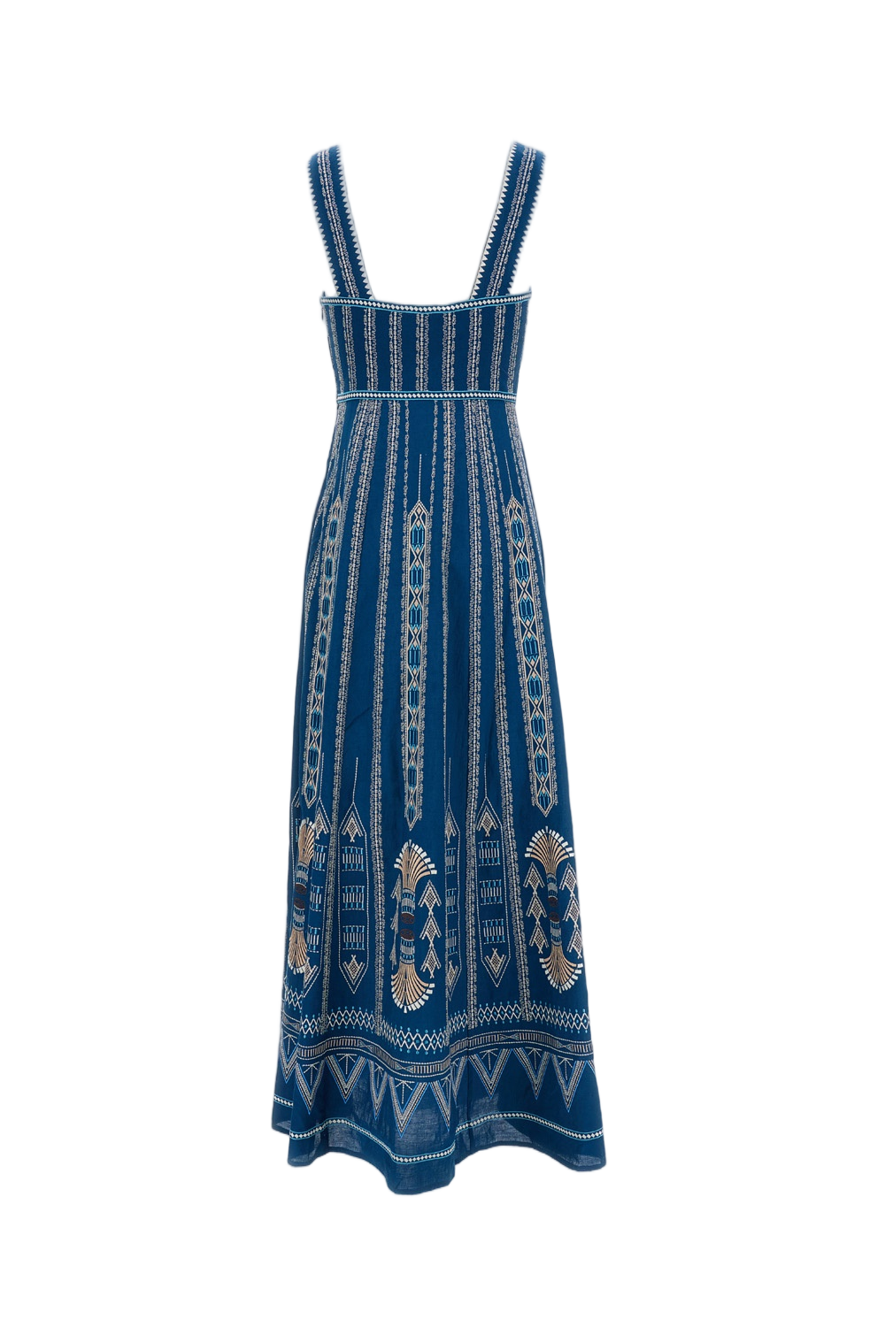 Ballerina Embroidered Linen-Cotton Dress
