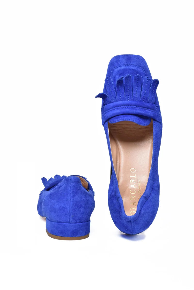 Suede Loafer - Royal Blue
