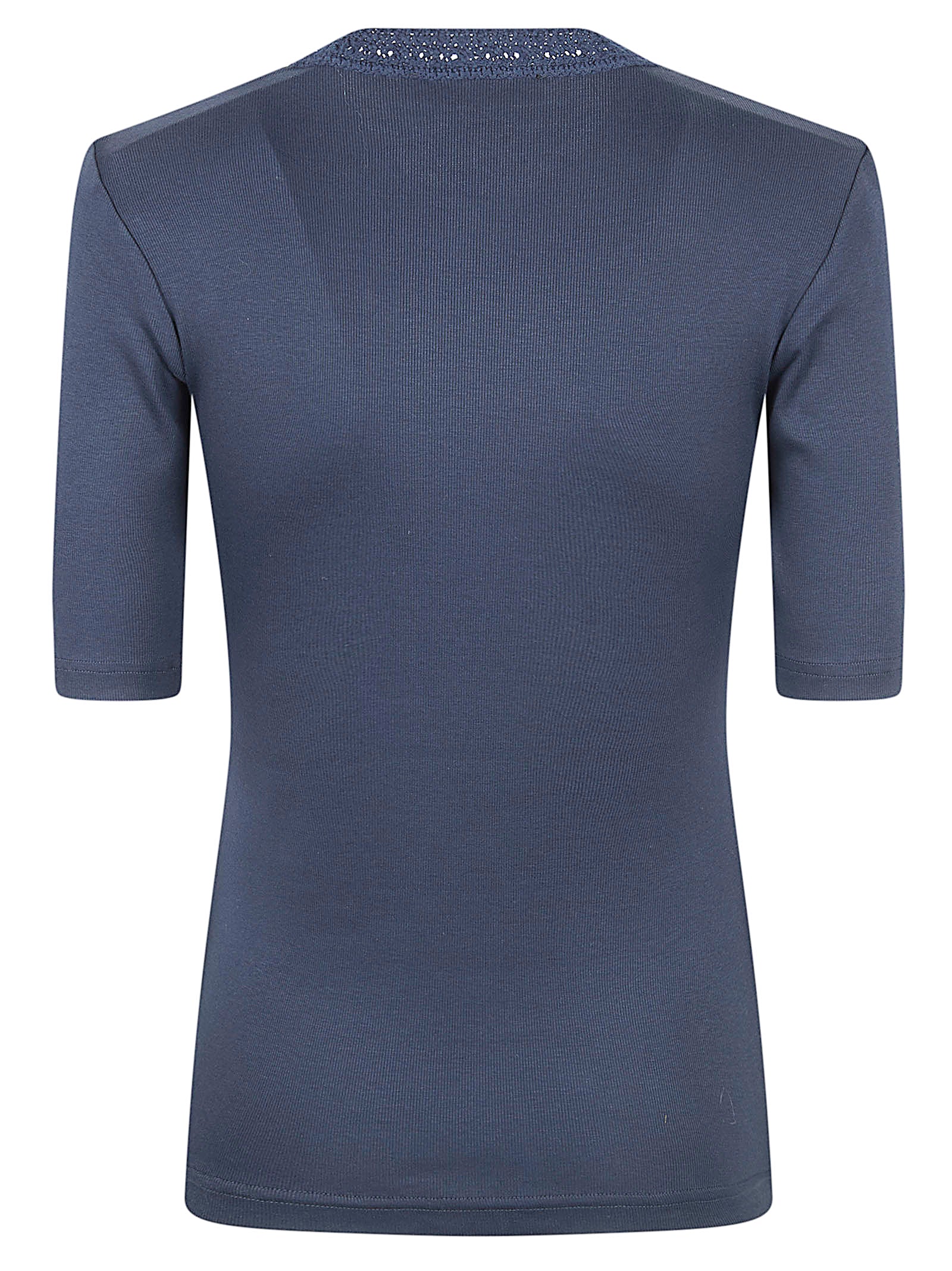 Ribbed Cotton Jersey T-Shirt