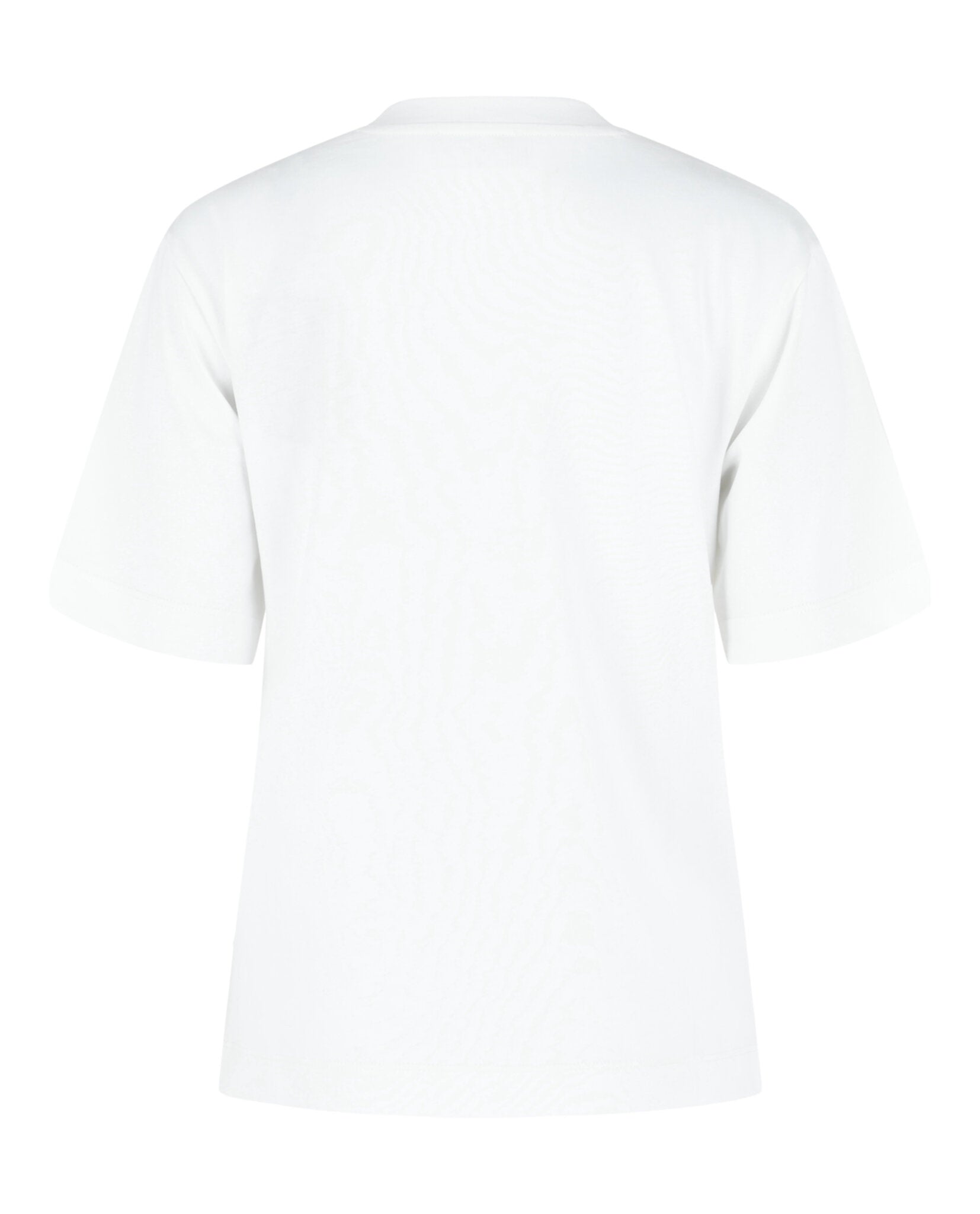 Cotton T-Shirt With Zig Zag Embroidered Pocket