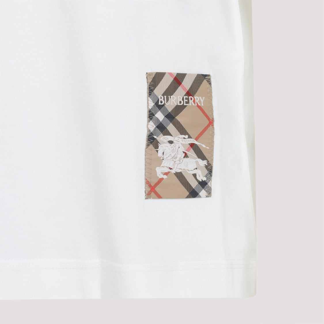 Cotton T-Shirt With Subtle Logo Patch