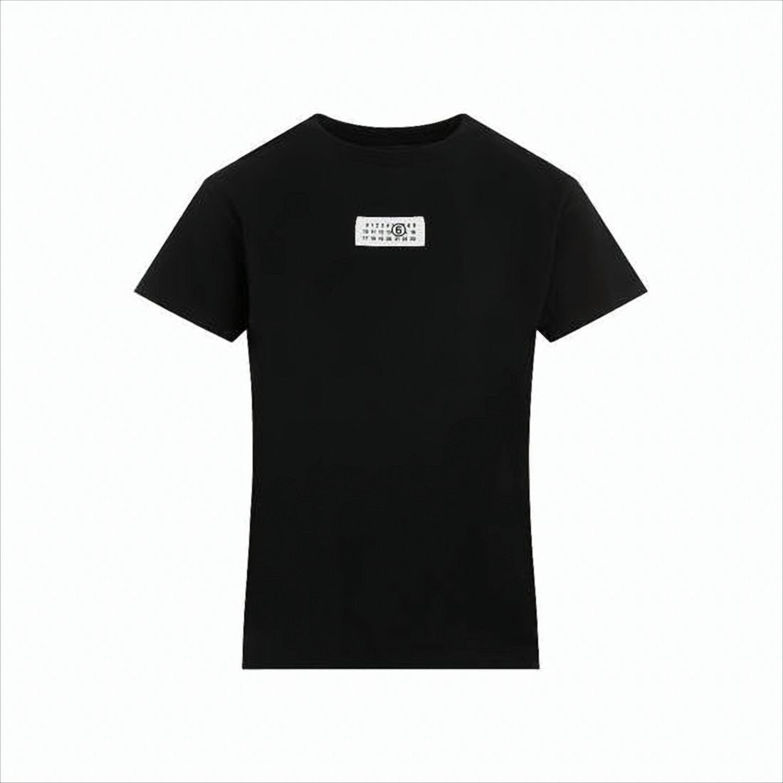 Fitted Short-Sleeve T-Shirt with Minimal Patch Logo