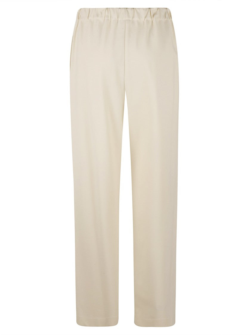 Relaxed Fit Trousers With Elastic Waistband