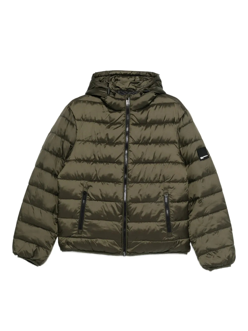 Structured Minimalist Jacket With Front Zipper Closure