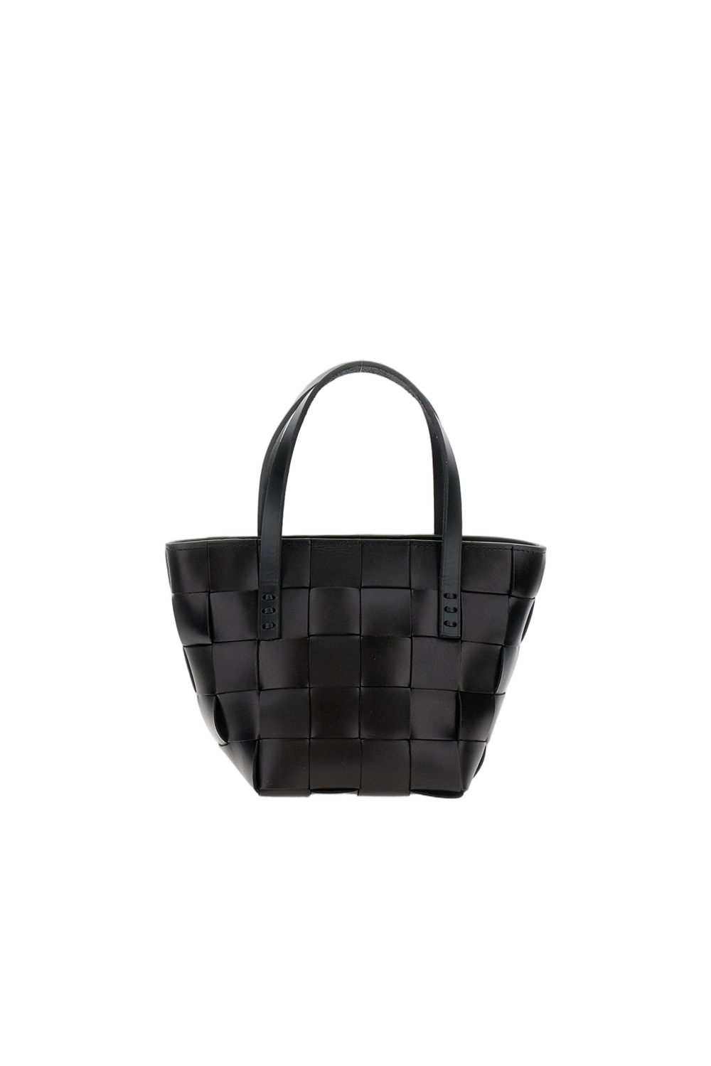 Mini Japan Bag with Hand-Woven Leather Weave