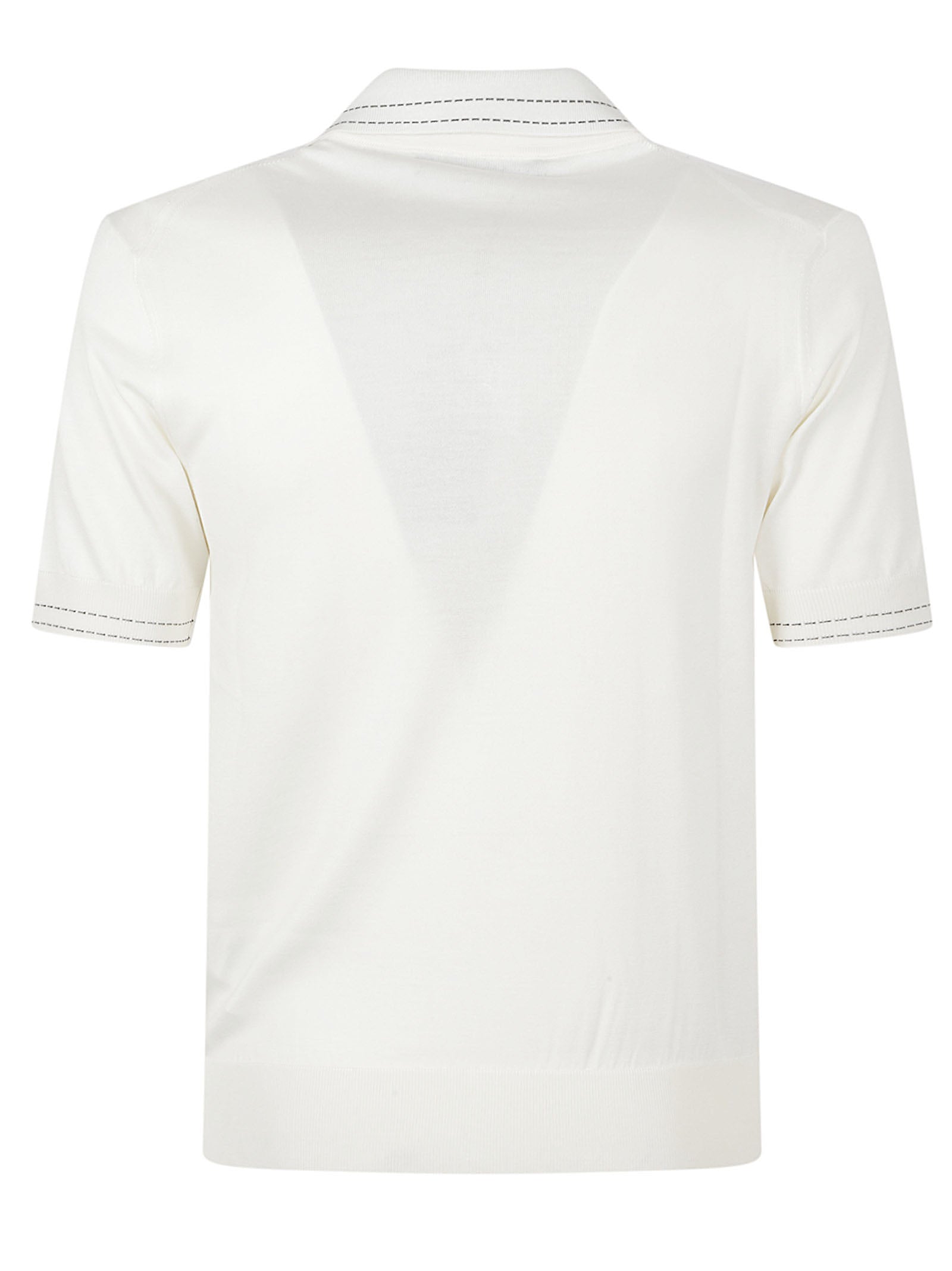 Silk Polo Shirt With Classic Collar
