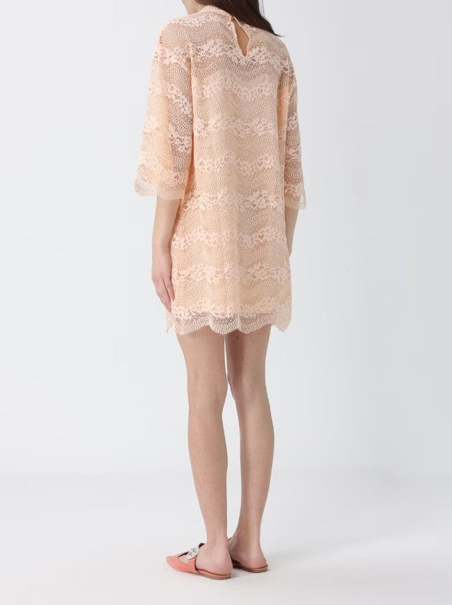 Macramè Lace 3/4 Sleeve Dress