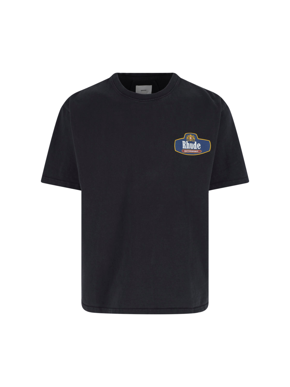 Black Graphic Print Cotton T-Shirt