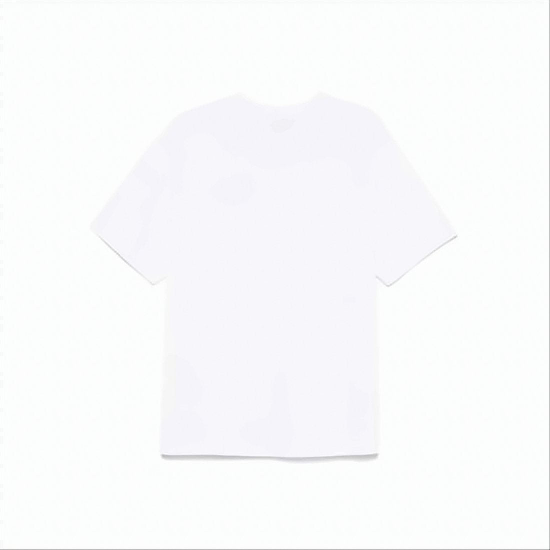 Classic Short-Sleeve White T-Shirt with Subtle Logo