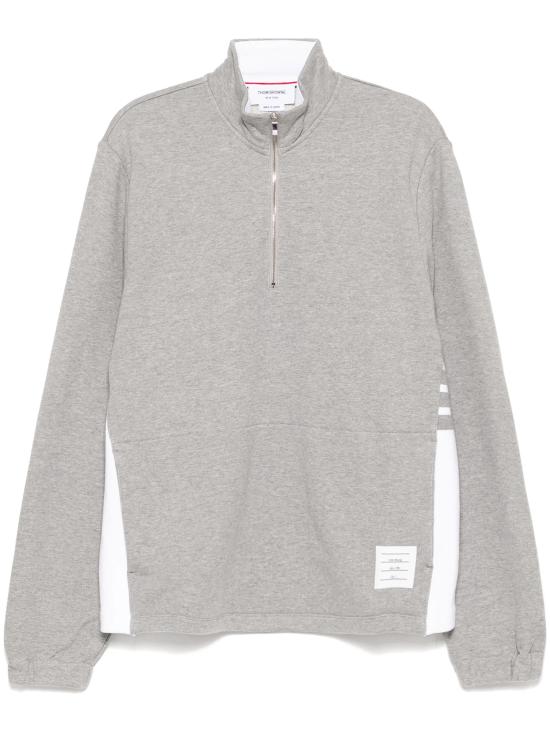 Long-Sleeve Half-Zip Top with Side Panels
