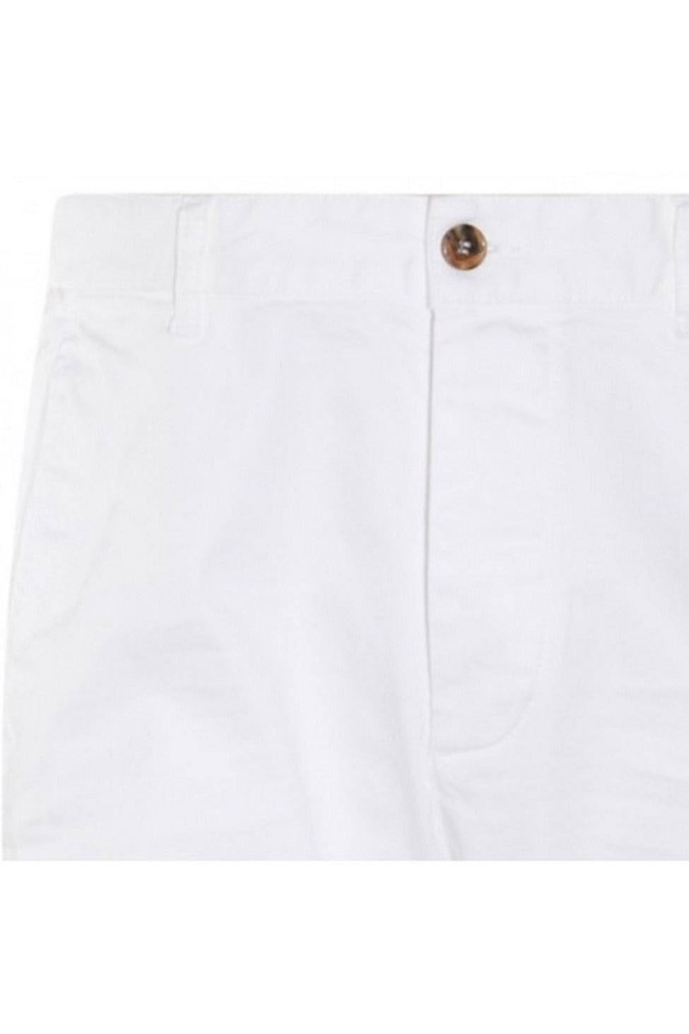 Tailored White Trousers Crafted From Cotton-Elastan Blend