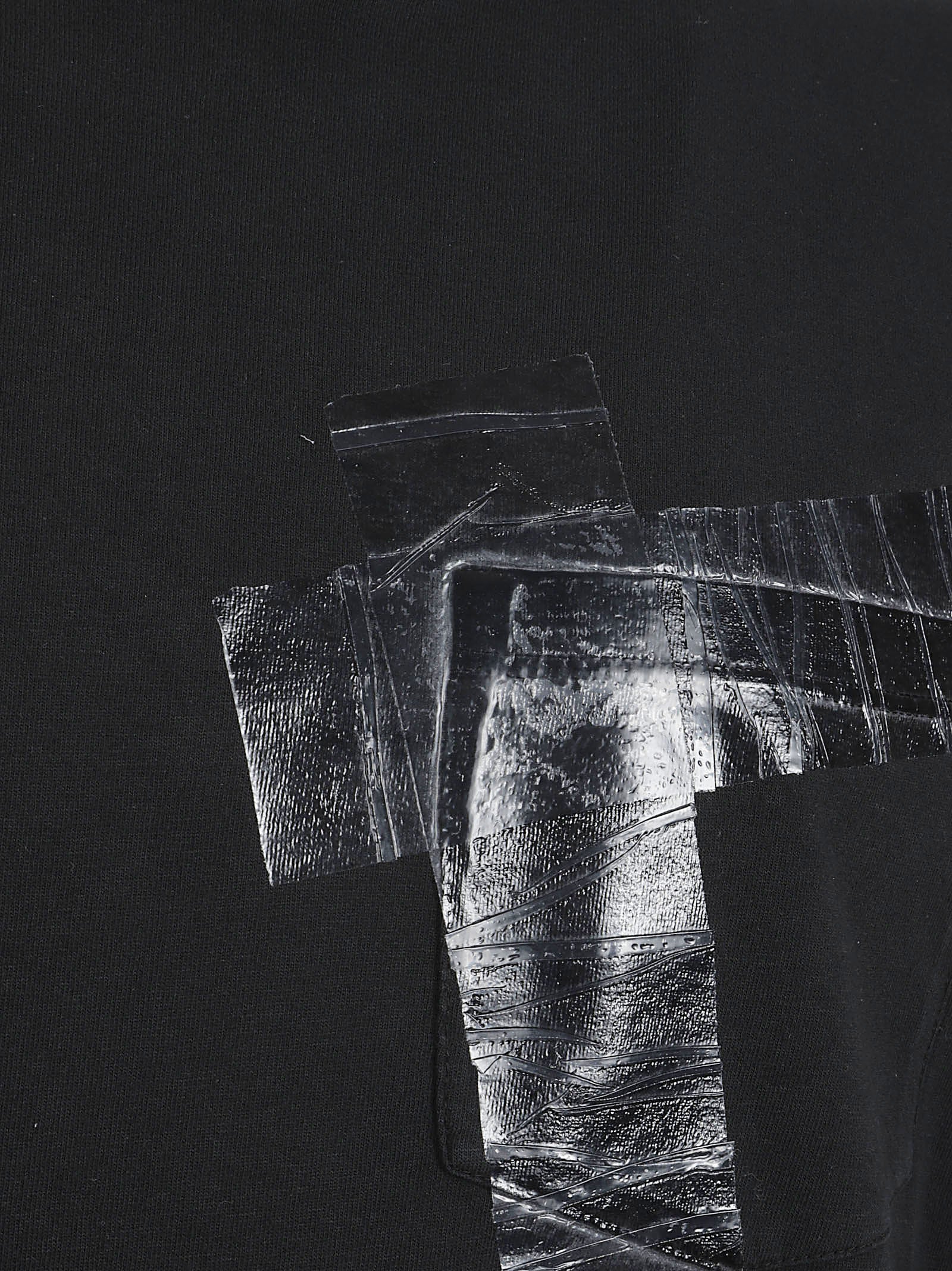 Short-Sleeve T-Shirt with Textured Abstract Design