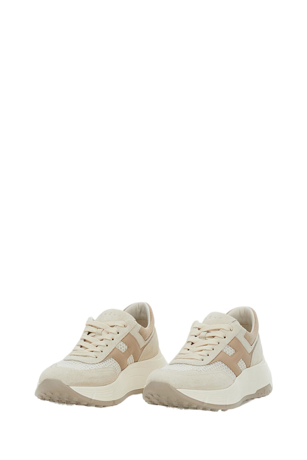 Beige Low-Top Sneakers with Minimalist Design