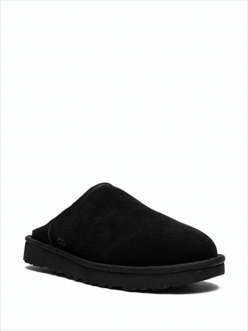Suede Slip-On Mule Slippers with Cushioned Sole