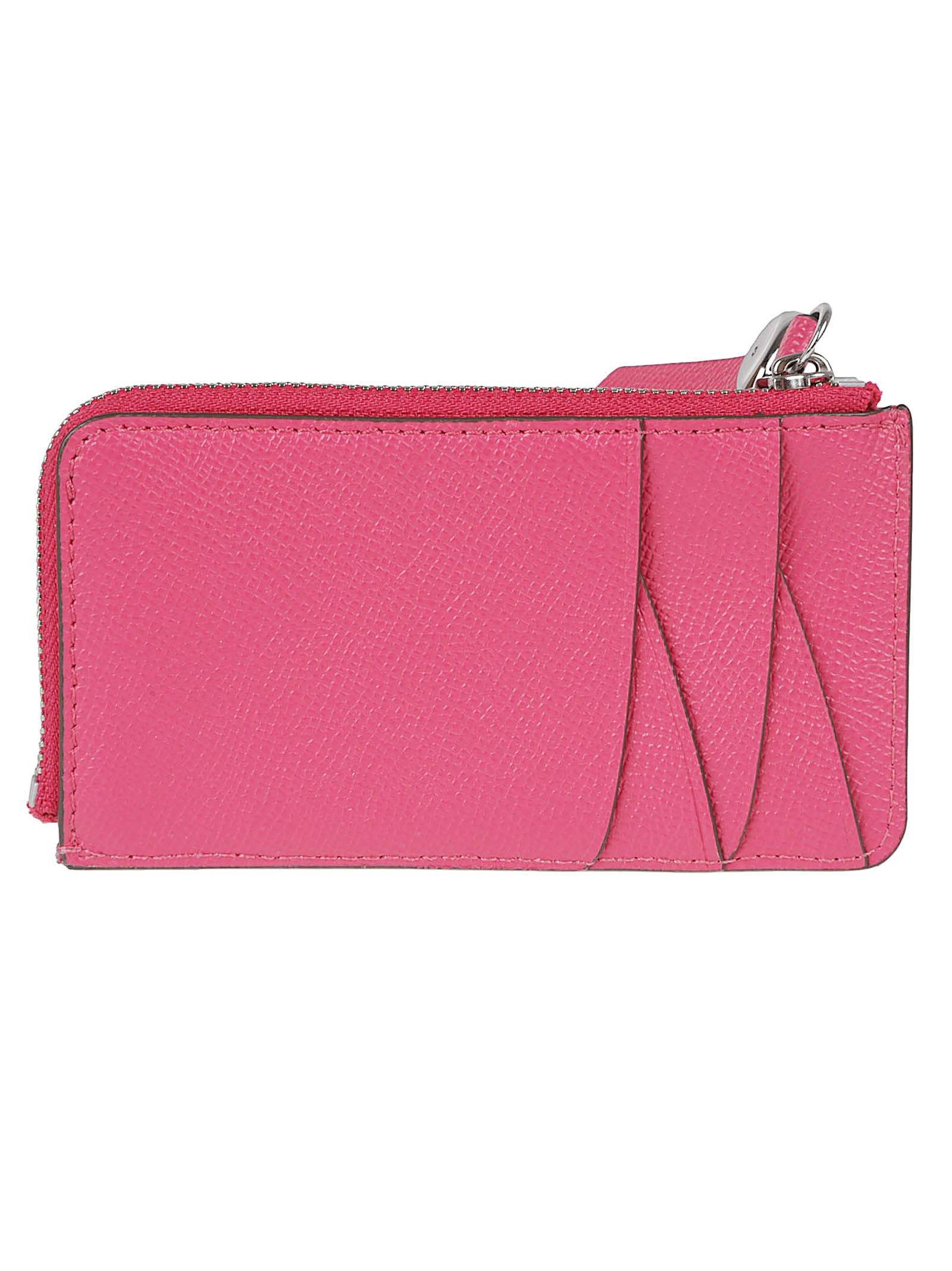 Textured Pink Leather Wallet
