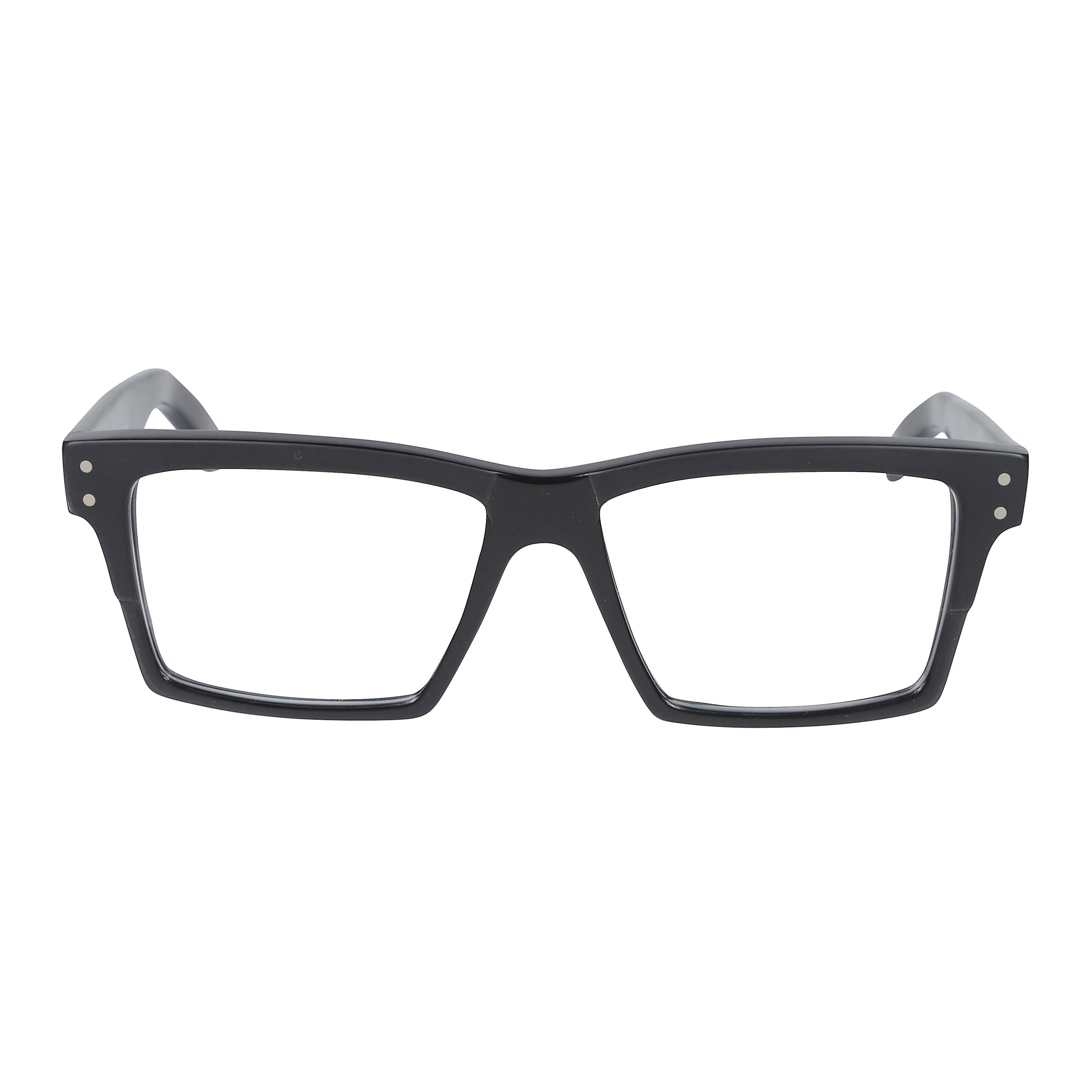 Kirk Rectangular Frame Sunglasses with Glossy Black Finish