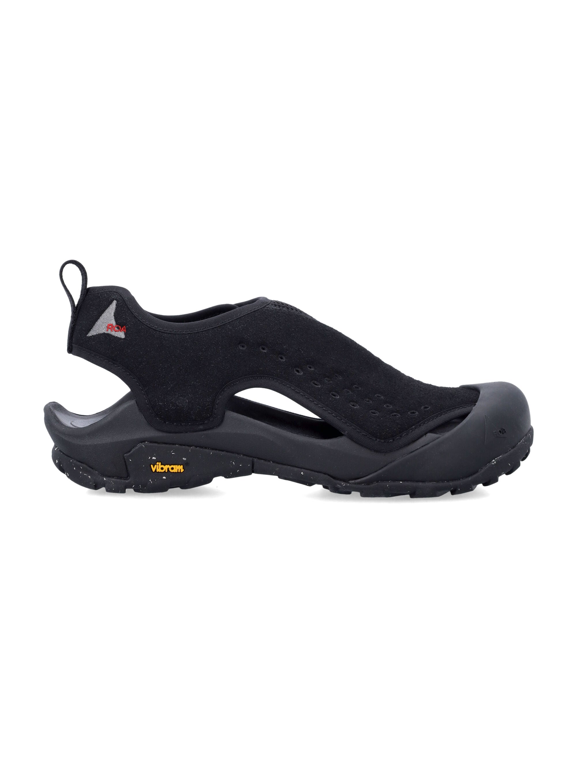 Black Arpy Sandals with Protective Rubber Cup