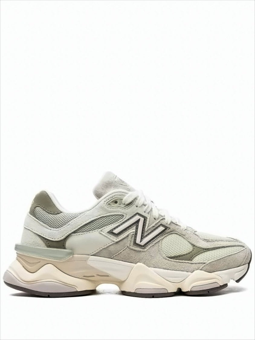 Layered Mesh and Suede Sneakers