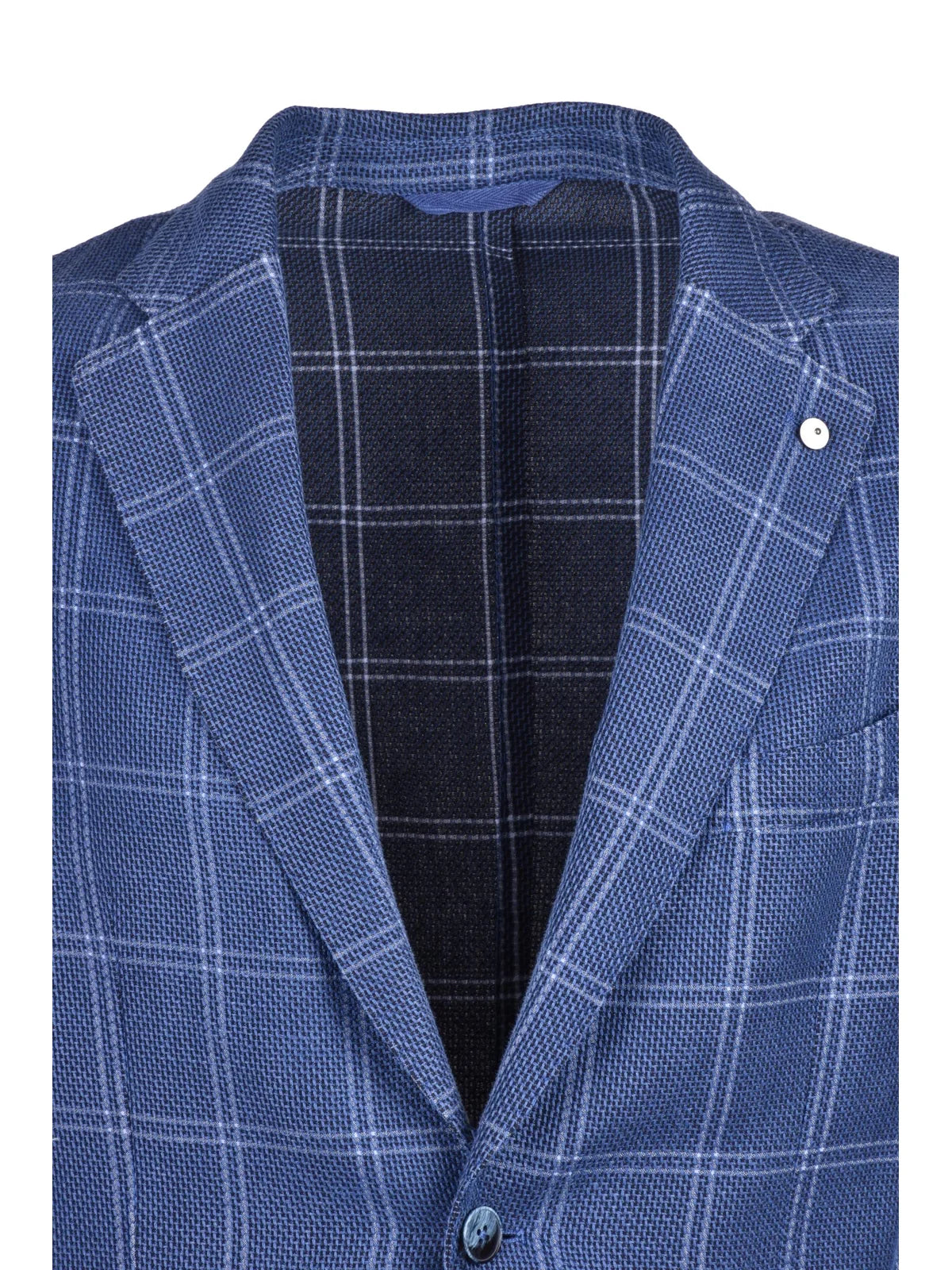 Blazer Jacket Cotton Linen Polyamide - Blue