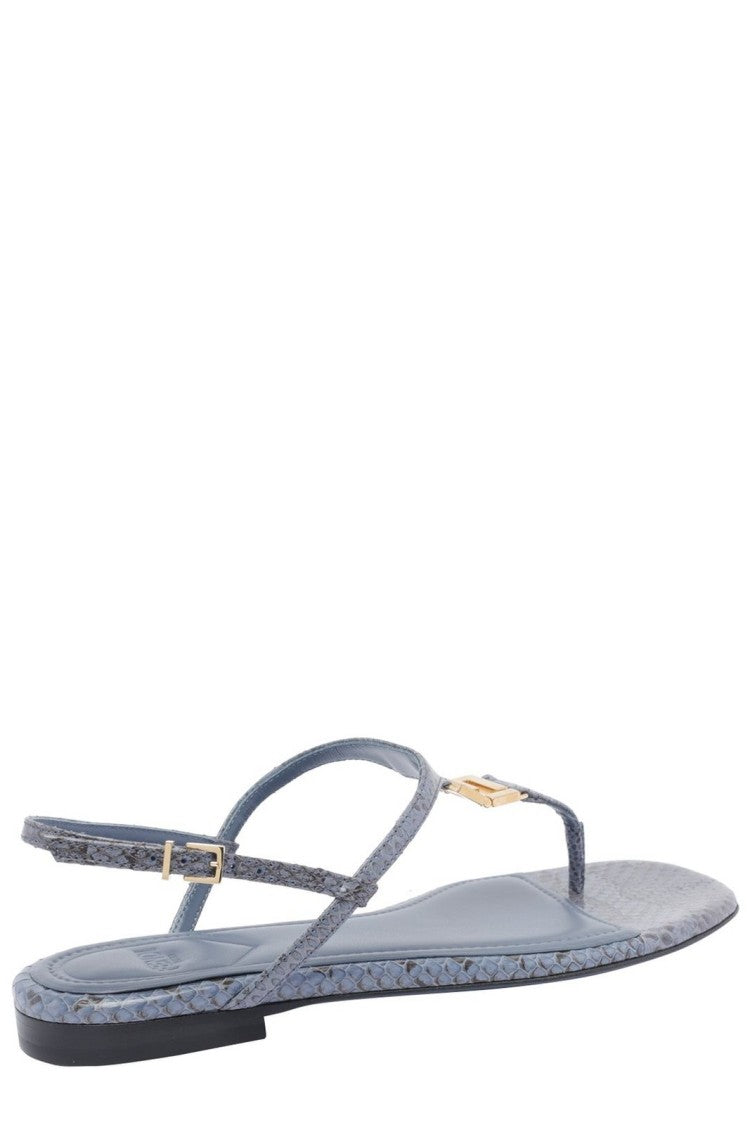 Minimalist Blue Sandals With Elegant Strap Design
