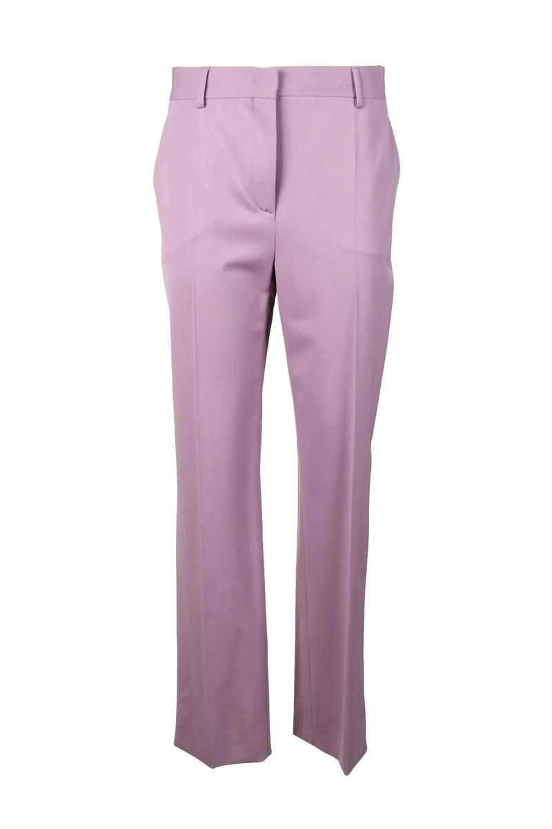 Straight-Leg Trousers in Soft Virgin Wool Blend