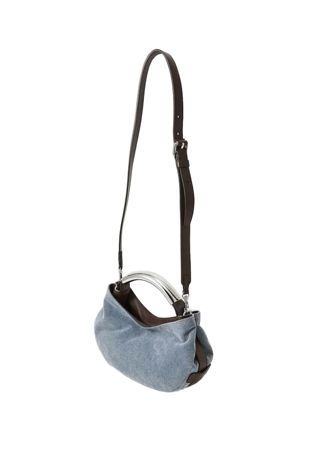Textured Denim-Inspired Moschino Tote Bag