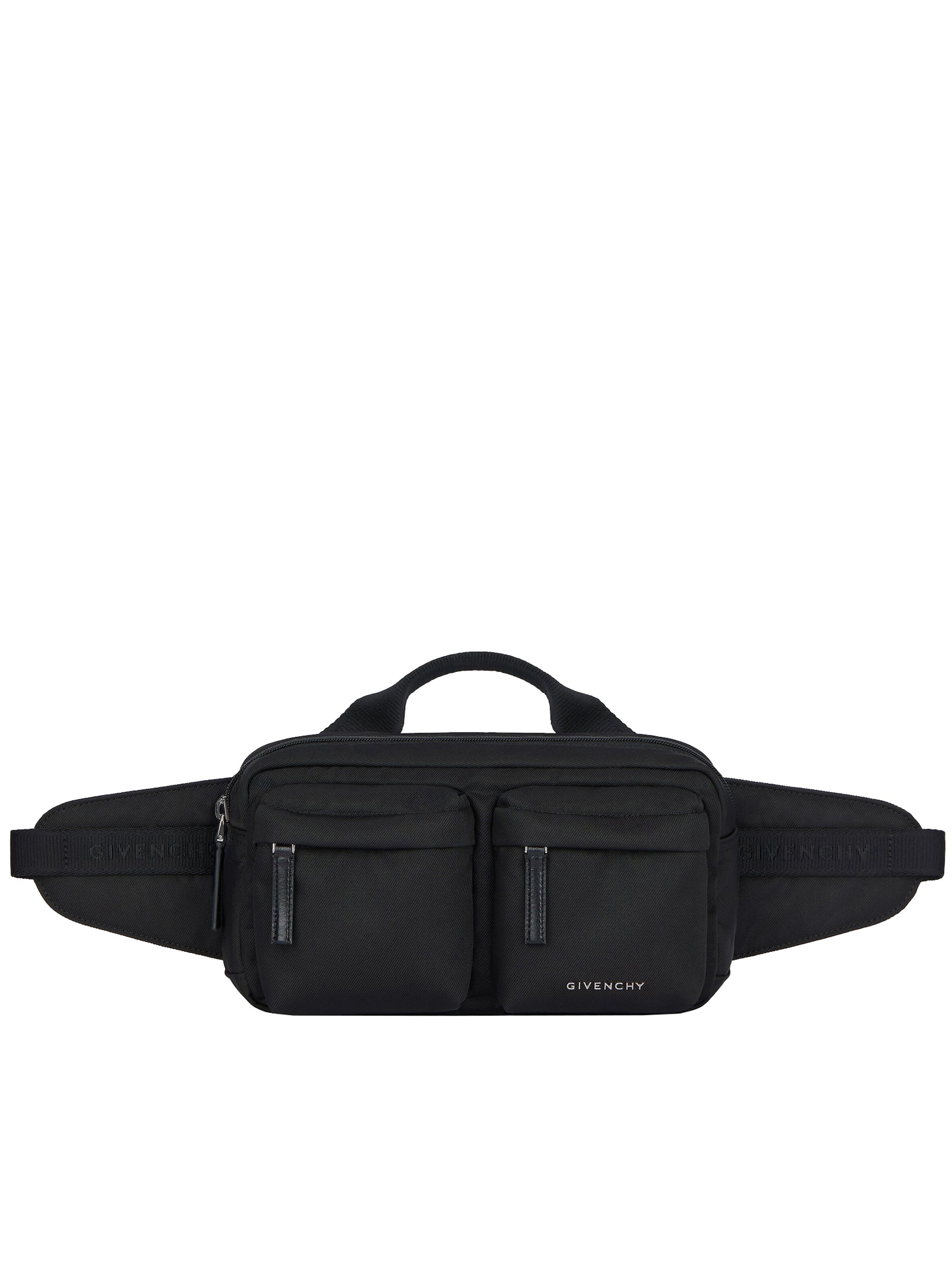 Essential U Rectangular Black Bumbag