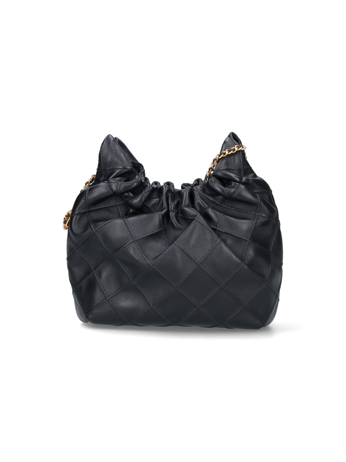 Black Fleming Quilted Lambskin Mini Bag