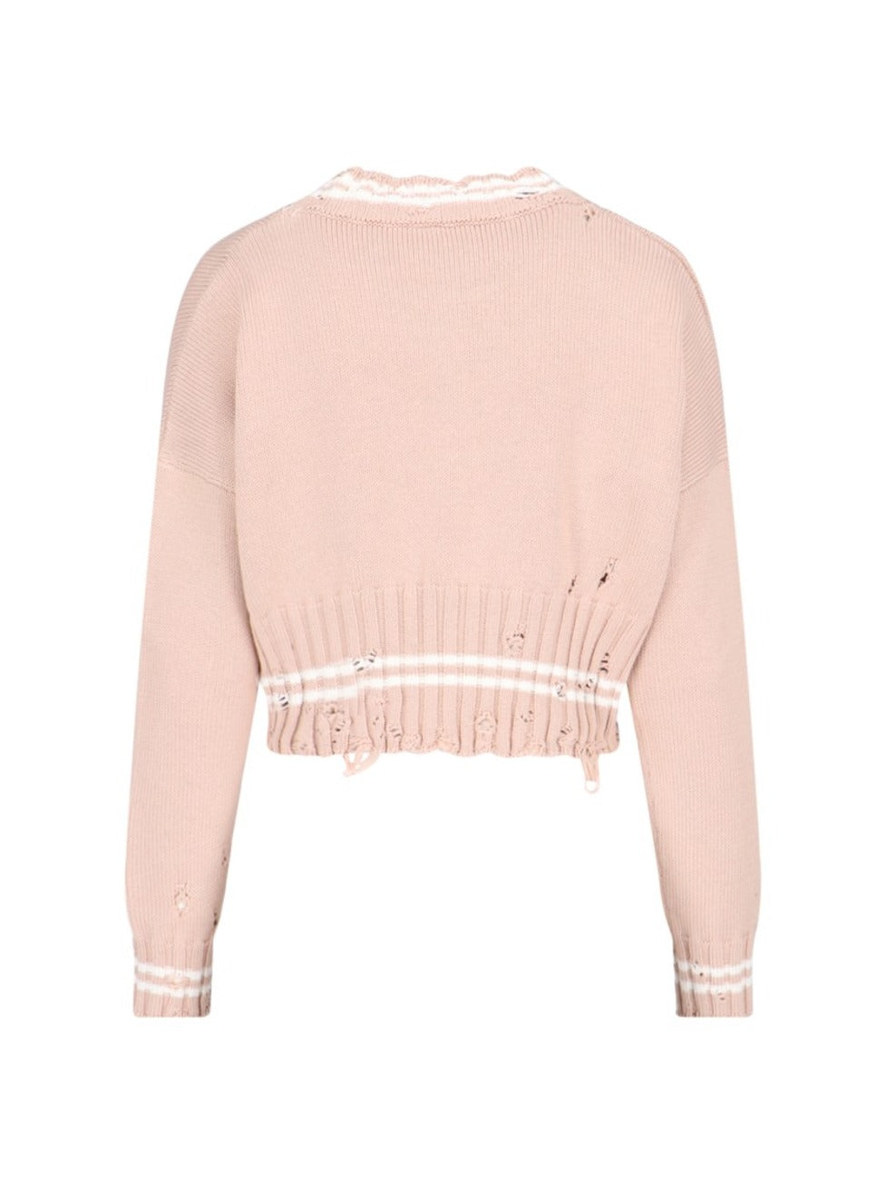 Crop Crewneck Sweater – Pink
