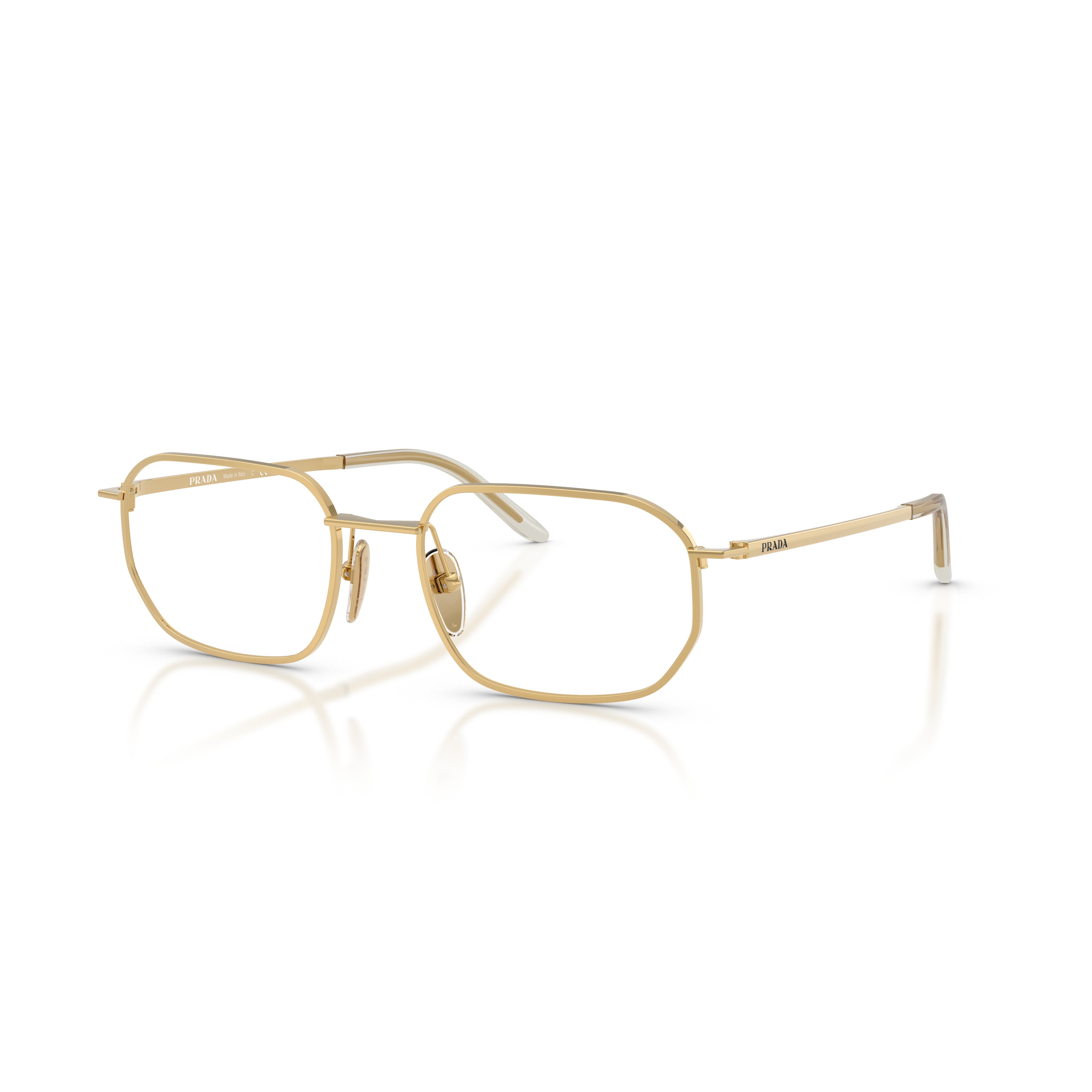 0pr D51v Thin Gold Metal Frame Sunglasses