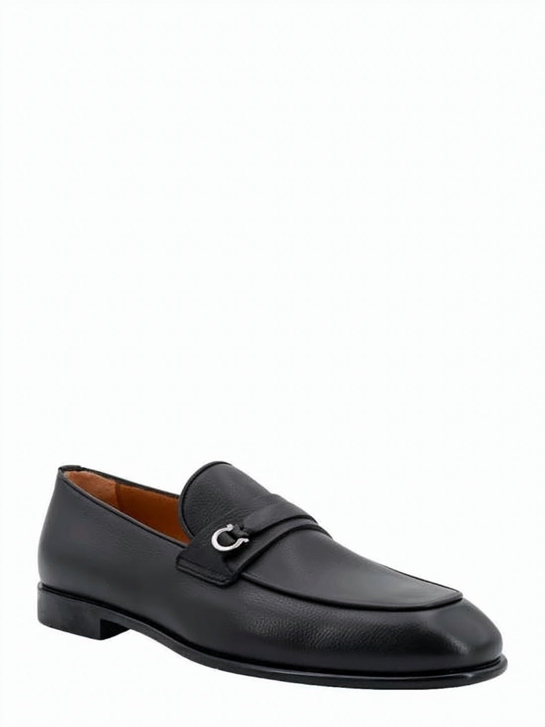 Black Calf Leather Loafers