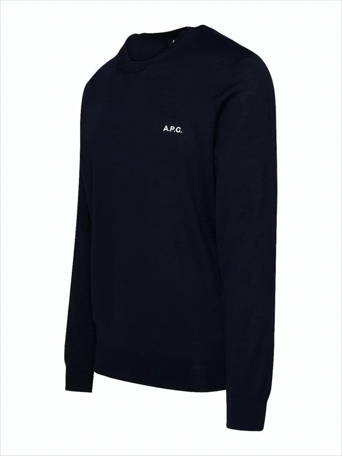 Crew Neck Sweater with Embroidered Logo